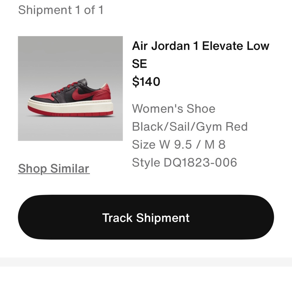 Nike Air Red and Black Low-Top Sneakers